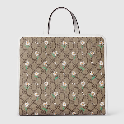 Children's printed GG tote bag