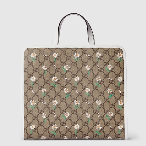 Children's printed GG tote bag