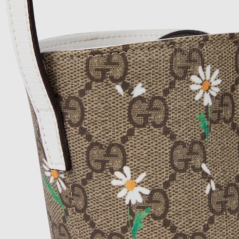 Borsa a secchiello GG bambino stampata