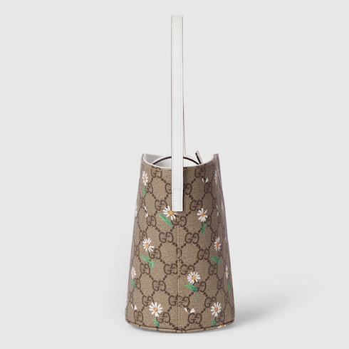 Borsa a secchiello GG bambino stampata