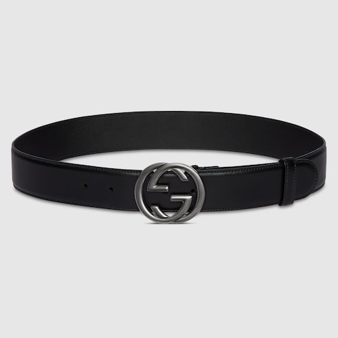 Ceinture avec boucle GG enlacés