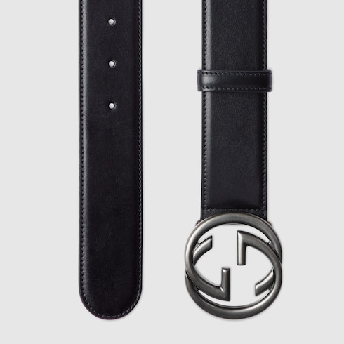 Ceinture avec boucle GG enlacés