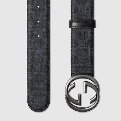 Belt with Interlocking G buckle