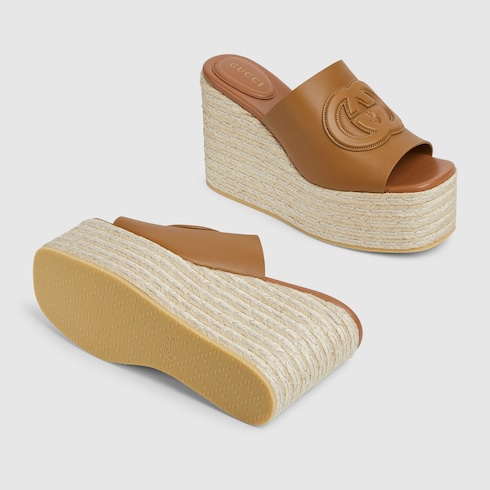 Sandales à motif GG pour femme