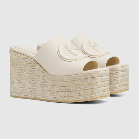 Women's Interlocking G sandal Detail 2