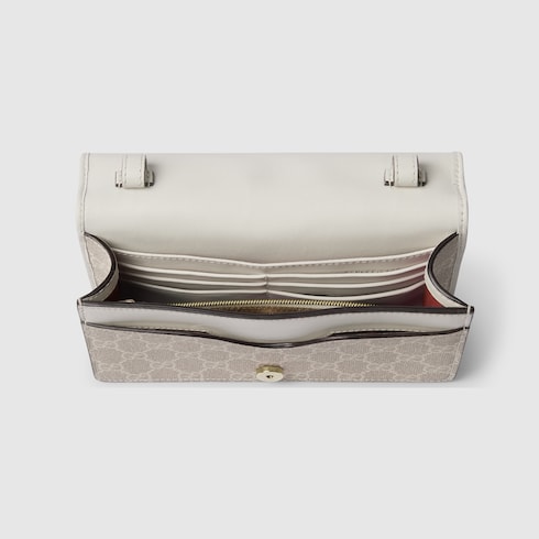 GG Emblem Brieftasche mit Lederriemen