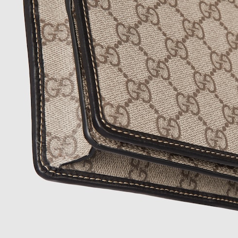 Portefeuille GG Emblem avec lanière en cuir