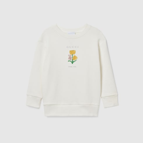 Sweat-shirt pour enfant en coton avec imprimé