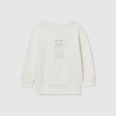 Sweat-shirt pour enfant en coton avec imprimé