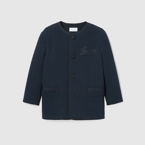 Children's cotton jacket with embroidery