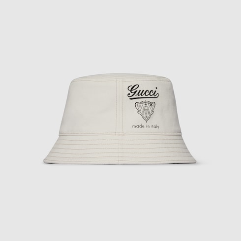 Printed cotton canvas bucket hat Detail 4