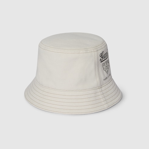 Printed cotton canvas bucket hat Detail 5