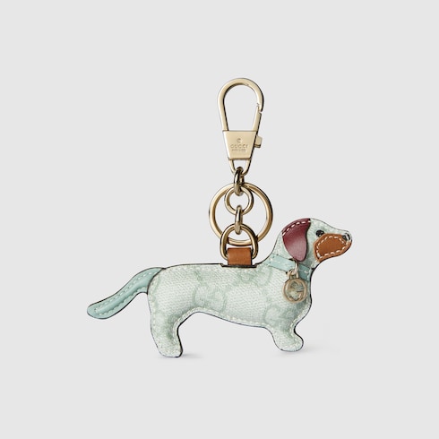 Dog-shaped bag charm