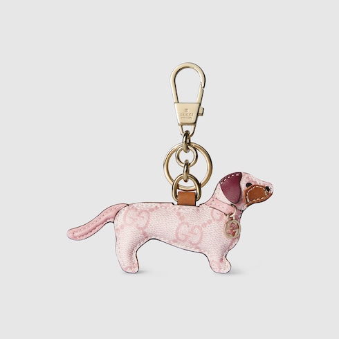 Dog-shaped bag charm