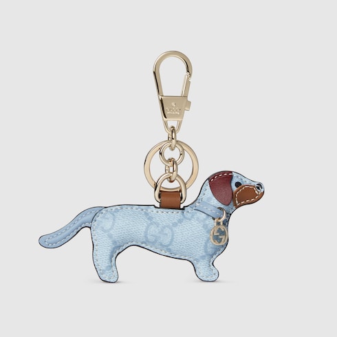 Dog-shaped bag charm