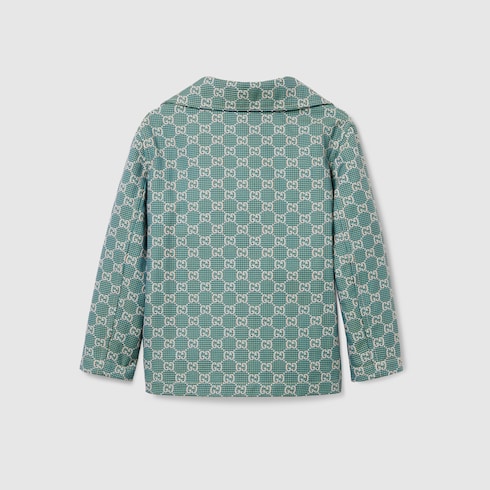 Children's GG cotton houndstooth jacket