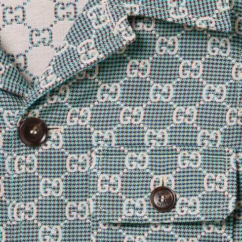 Children's GG cotton houndstooth jacket