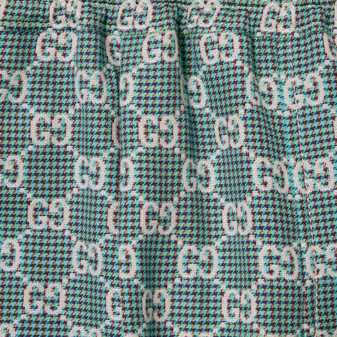 Pantalon pour enfant en coton GG à imprimé pied-de-poule