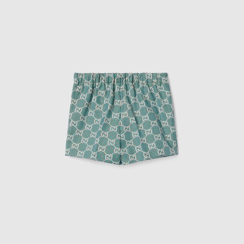 Baby GG cotton houndstooth shorts