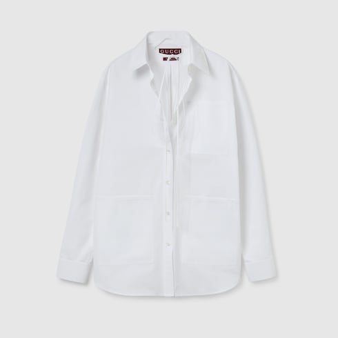 Heavy cotton poplin shirt Detail 8