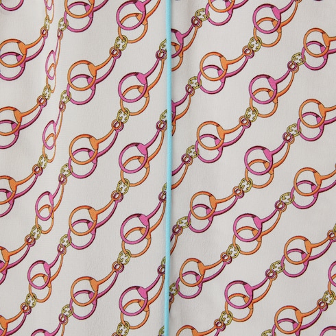 Printed silk pants