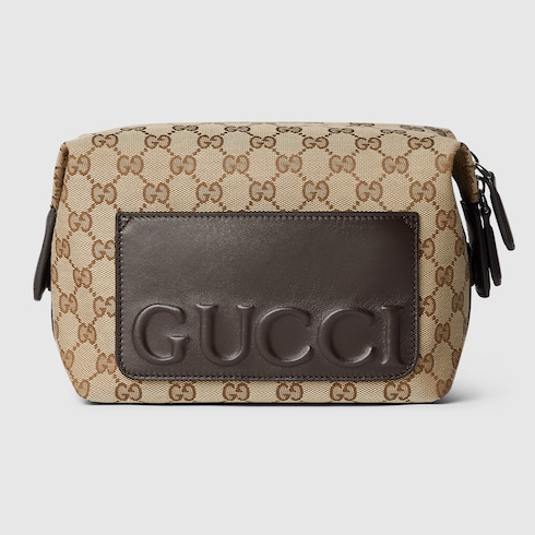 Trousse de toilette en toile GG petit format 