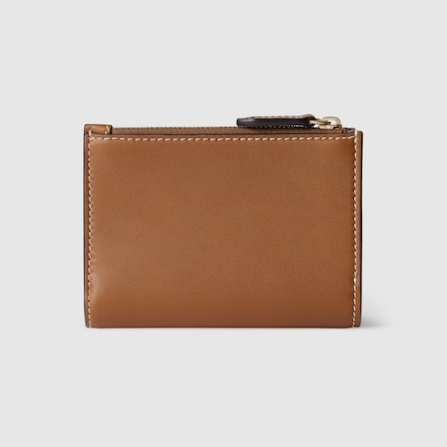Portefeuille zippé GG Emblem moyen format