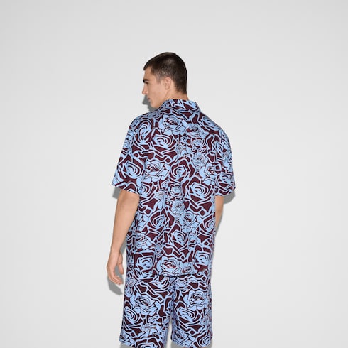 Camisa de algodón estampada de corte estándar