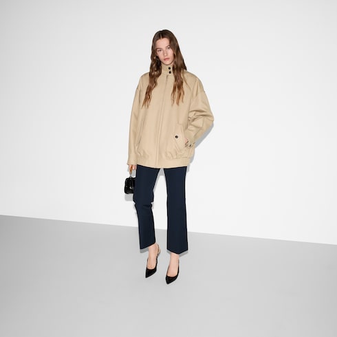 Pantalone in cotone con ricamo