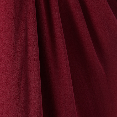 Vestido midi de sablé de seda crepé