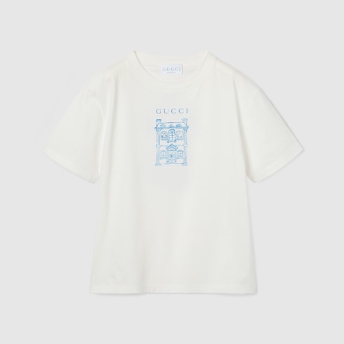 T-shirt bambino in cotone con stampa