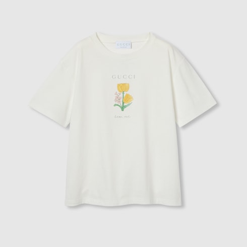 Camiseta infantil de algodón con estampado
