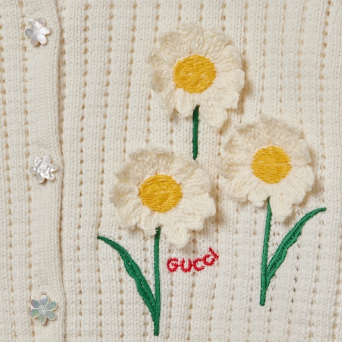 Children's cotton cardigan with embroidery Detail 4