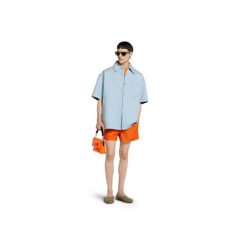 Oversize GG cotton shirt