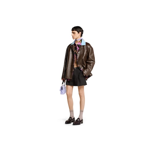 Wool twill shorts