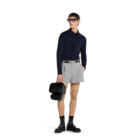 Cardigan aus feinem Wollstrick mit Intarsie
