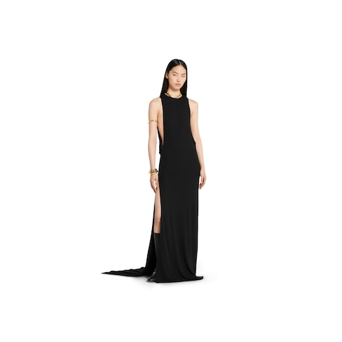 Abendkleid aus Jersey-Crêpe