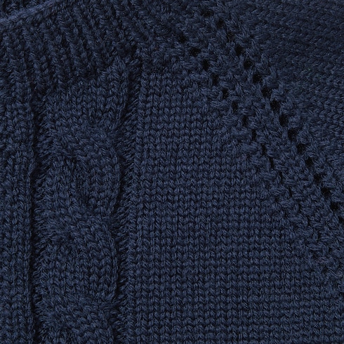 Baby-Cardigan aus Wolle mit Web