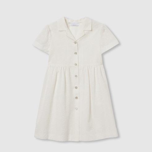 Vestido Infantil con Broderie Anglaise