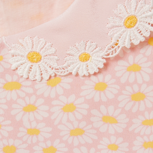 Vestido infantil crepé de seda estampado