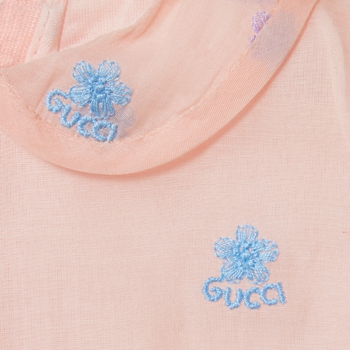 Robe pour bébé en organza brodé