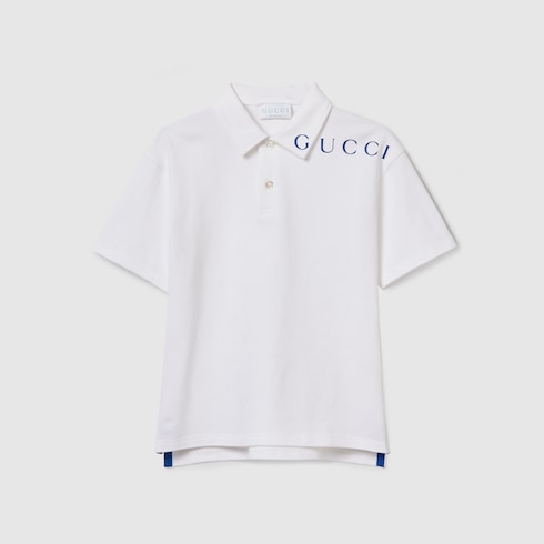 Polo infantil de algodón con estampado