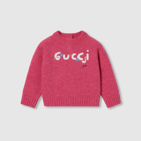 Pull pour bébé en laine avec broderie