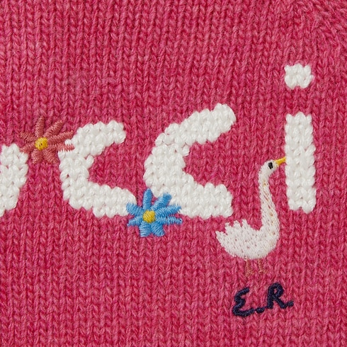 Pull pour bébé en laine avec broderie