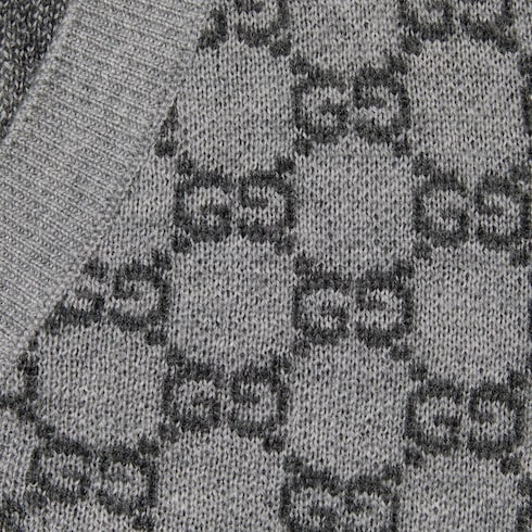 Cardigan neonato in jacquard di lana GG