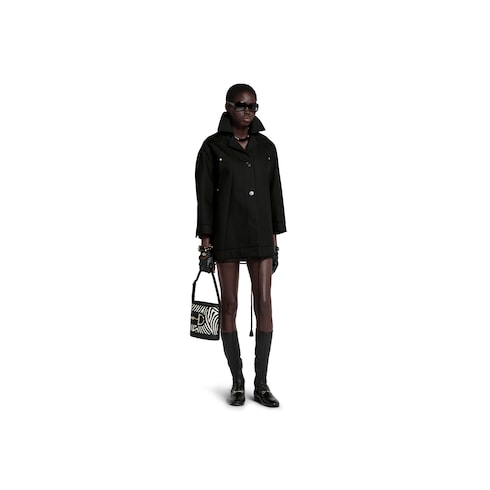 Cotton gabardine bomber jacket
