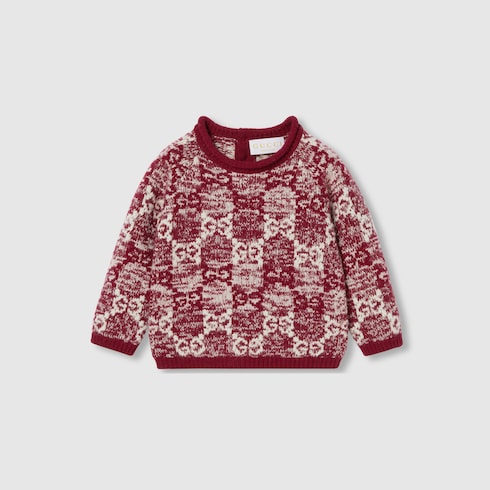 Baby GG wool jacquard sweater