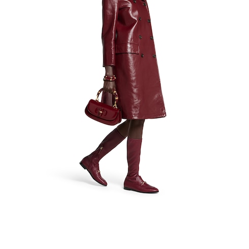 Gucci Bamboo Diva系列中号手袋