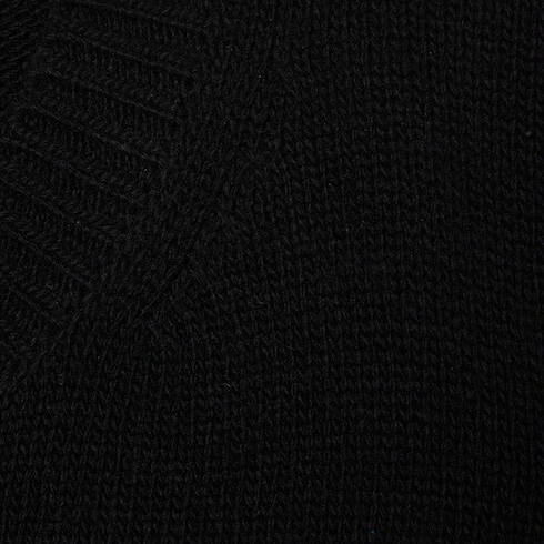 Pull en cachemire et laine avec finition bande Web