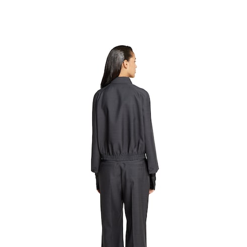 Chaqueta bomber de lana